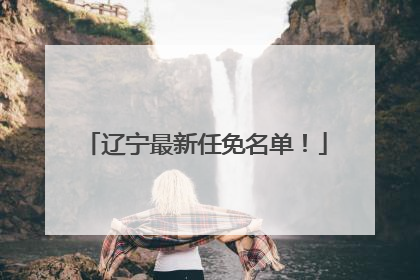 辽宁最新任免名单！
