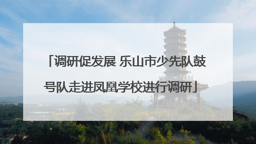 调研促发展 乐山市少先队鼓号队走进凤凰学校进行调研