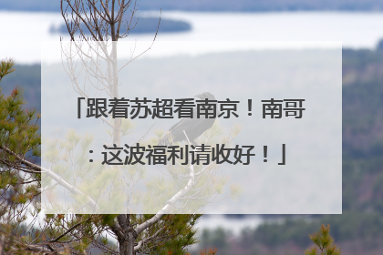 跟着苏超看南京！南哥：这波福利请收好！