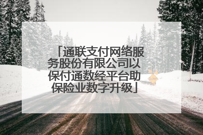 通联支付网络服务股份有限公司以保付通数经平台助保险业数字升级