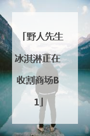 野人先生冰淇淋正在收割商场B1