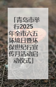 青岛市举行2025年全市六五环境日暨环保世纪行宣传月活动启动仪式