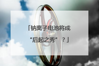钠离子电池将成“后起之秀”？