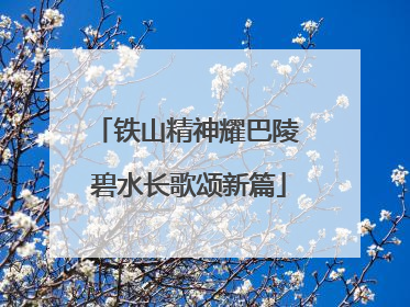 铁山精神耀巴陵 碧水长歌颂新篇