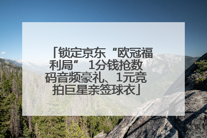 锁定京东“欧冠福利局” 1分钱抢数码音频豪礼、1元竞拍巨星亲签球衣