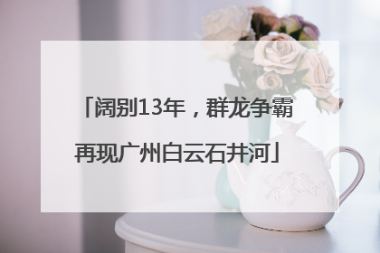 阔别13年，群龙争霸再现广州白云石井河