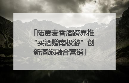 陆贾麦香酒跨界推“买酒赠南极游”创新酒旅融合营销