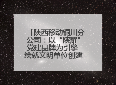 陕西移动铜川分公司：以“陕耀”党建品牌为引擎 绘就文明单位创建新画卷——全国文明单位创建纪实