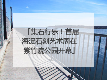 集石行乐！首届海淀石刻艺术周在紫竹院公园开幕