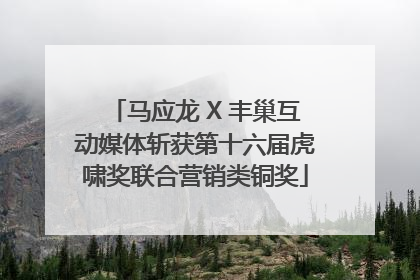 马应龙 X 丰巢互动媒体斩获第十六届虎啸奖联合营销类铜奖