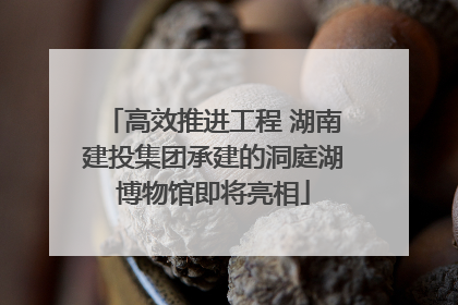 高效推进工程 湖南建投集团承建的洞庭湖博物馆即将亮相