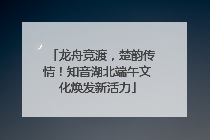 龙舟竞渡，楚韵传情！知音湖北端午文化焕发新活力