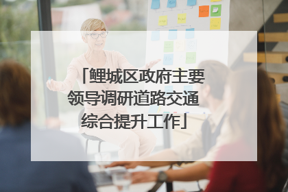 鲤城区政府主要领导调研道路交通综合提升工作