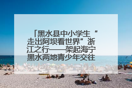黑水县中小学生“走出阿坝看世界”浙江之行——架起海宁黑水两地青少年交往交流交融新桥梁
