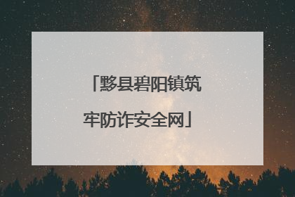 黟县碧阳镇筑牢防诈安全网