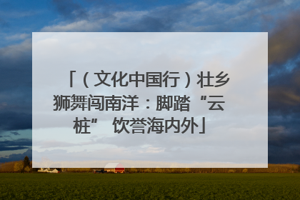 （文化中国行）壮乡狮舞闯南洋：脚踏“云桩” 饮誉海内外