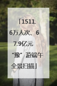 1511.6万人次、67.9亿元 “豫”游端午全景扫描