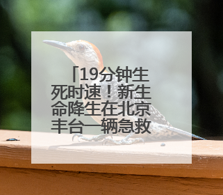 19分钟生死时速！新生命降生在北京丰台一辆急救车上