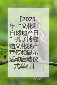 2025年“文化和自然遗产日”孔子博物馆文化遗产宣传和展示活动启动仪式举行