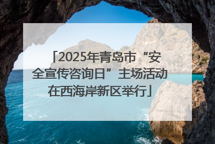2025年青岛市“安全宣传咨询日”主场活动在西海岸新区举行