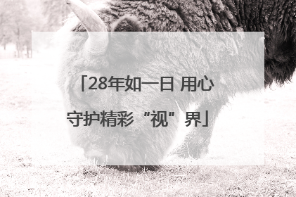 28年如一日 用心守护精彩“视”界