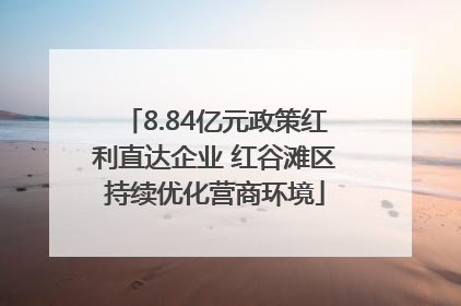 8.84亿元政策红利直达企业 红谷滩区持续优化营商环境