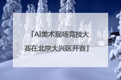 AI美术现场竞技大赛在北京大兴区开赛